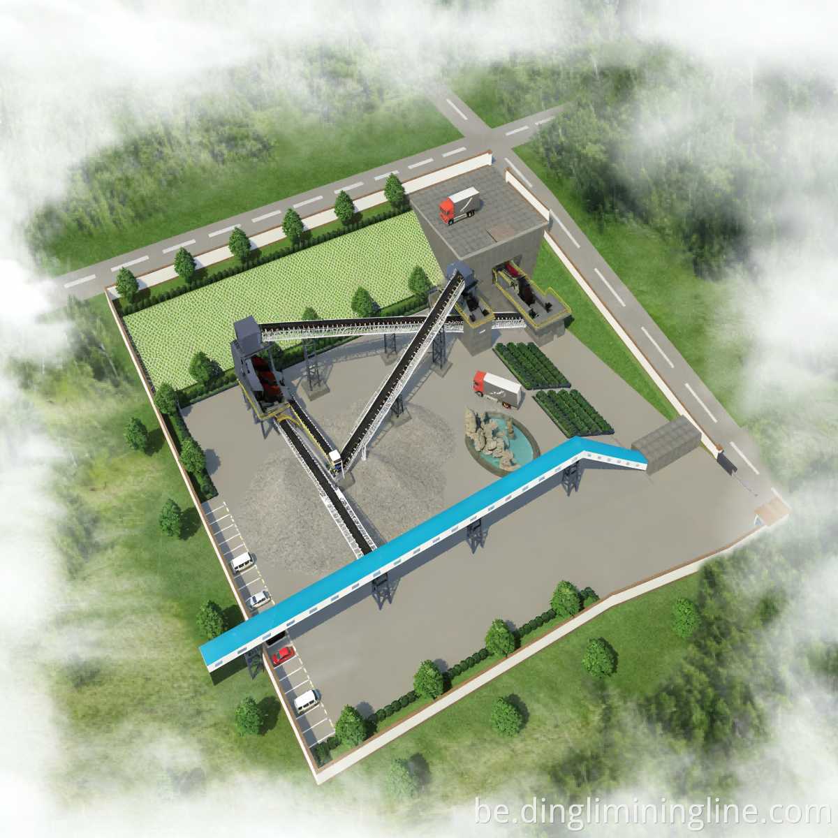 Вытворчая лінія Hard Rock Stone Hard Rock Stone Production Line